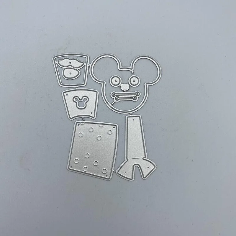 Ведро для попкорна подарок металлический Трафаретный вырубной штамп