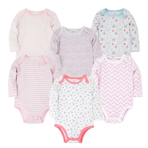 Одежда для маленьких девочек Розовая одежда малышей 6 шт./лот Roupa De Bebe