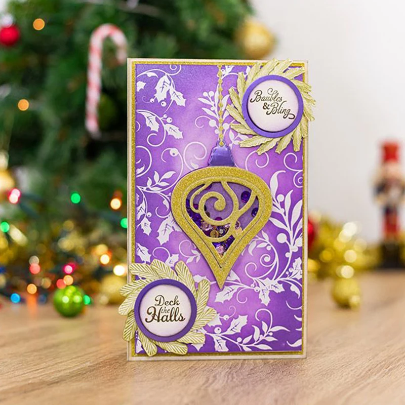 Рождественский праздничный шейкер металлические пресс-формы для скрапбукинга и