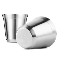 stainless stell double layer coffee mugs anti scald coffee cup multifunctional insulation coffee cups