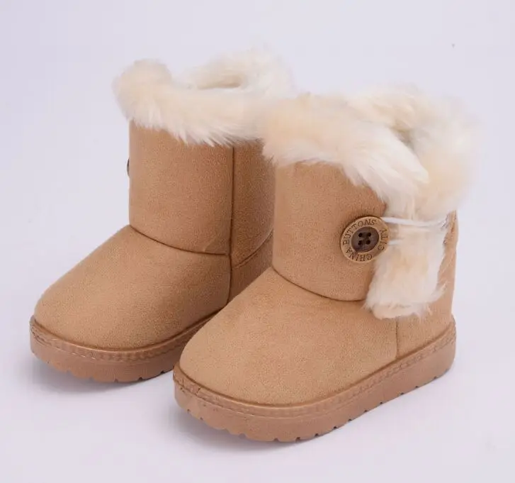 

Ботинки детские зимние, на хлопковой подкладке, с пряжкой, размеры 21-35, 2020