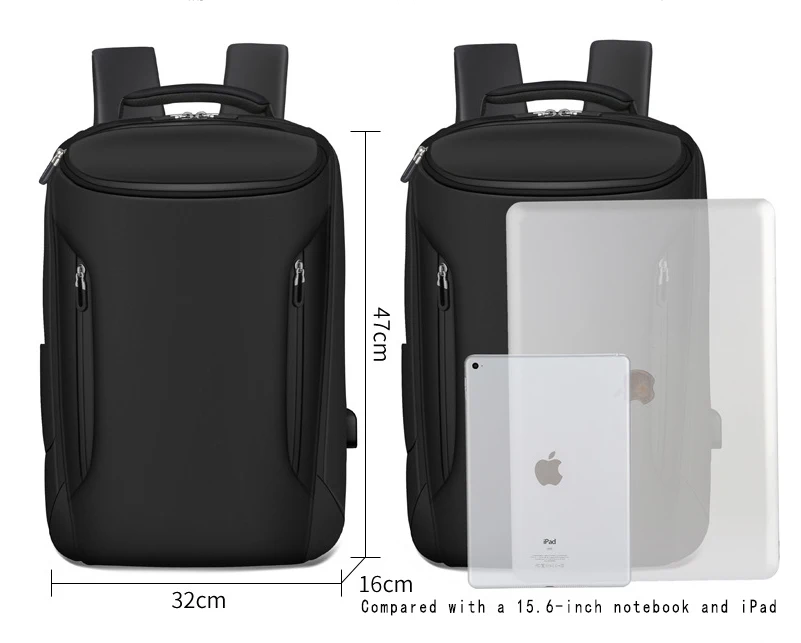 Водонепроницаемый рюкзак, сумка для ноутбука 17,3 для Macbook Pro 13 Air 15, чехол для ноутбука Mochila, чехол для ноутбука с разъемом USB и зарядным устройством