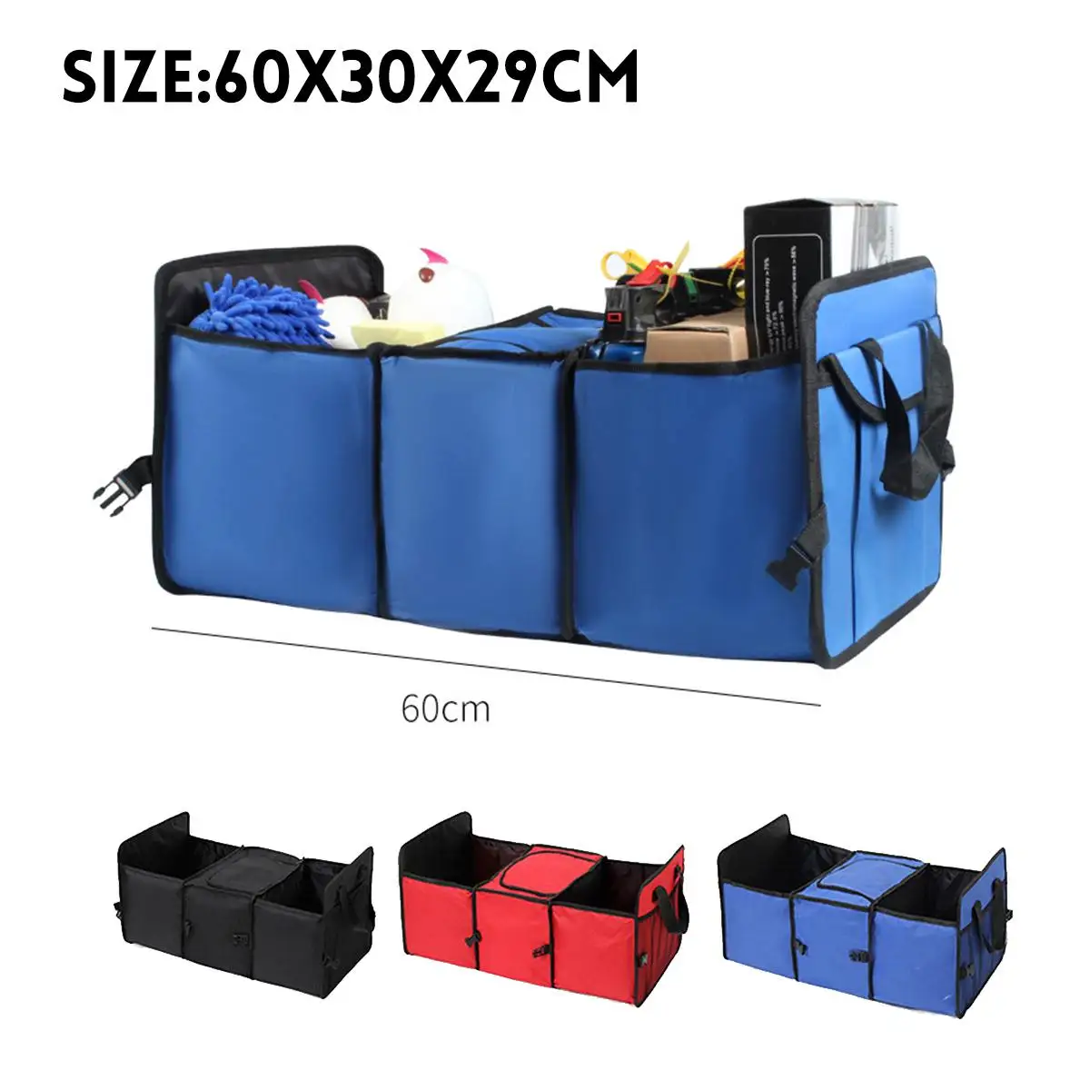 

52L Car Organizer Bag Car Storage Organizer Multipurpose Car Trunk Organizer Car Storage Box Large Capacity Folding Storage Bag