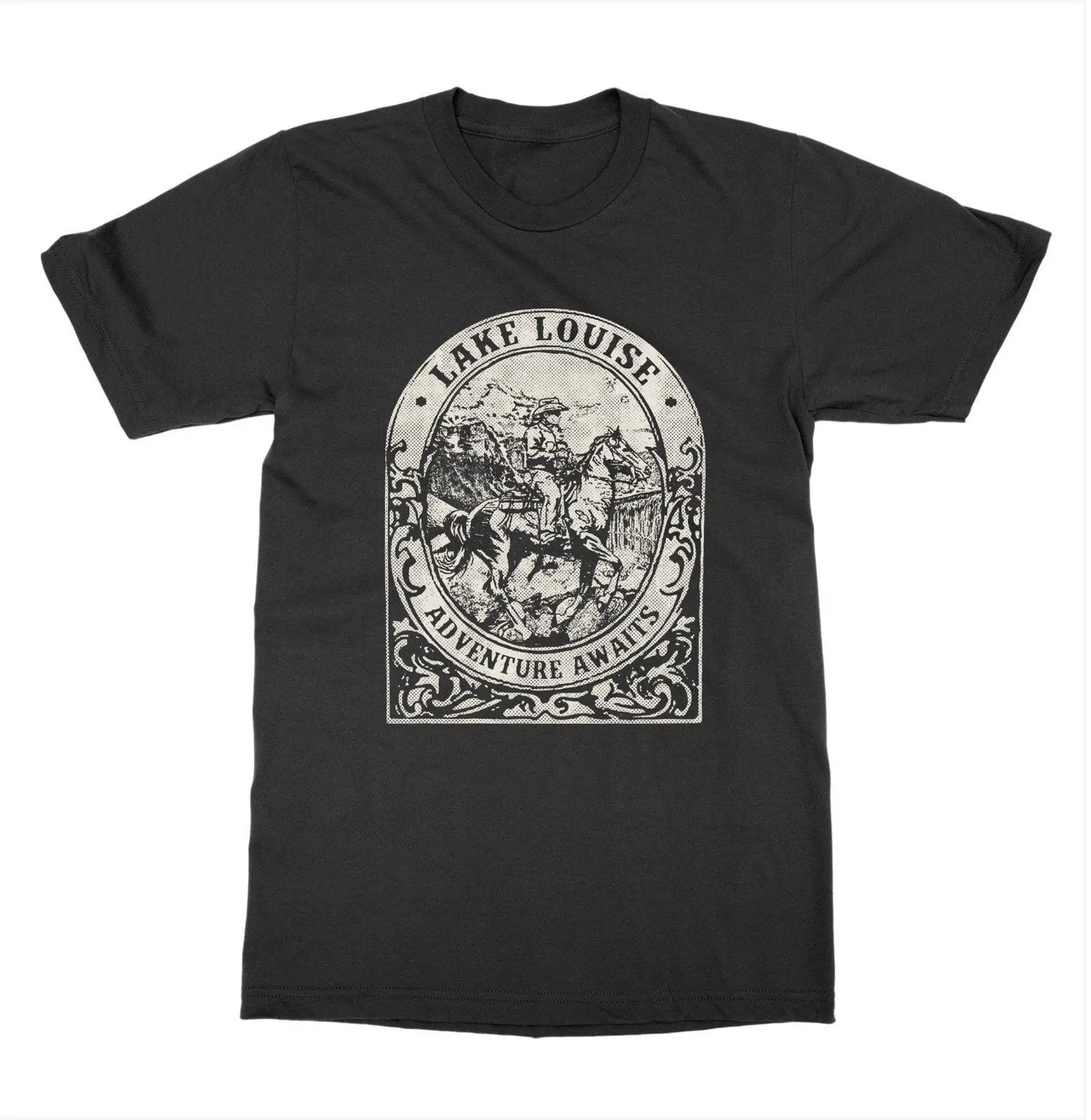 Новинка 2020 Мужская футболка с изображением озера-лузы Альберты коттеджа Канады