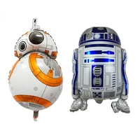 star wars foil balloon r2 d2 bb 8 jedi samui foil balloon for childrens birthday party balloon decoration baby toys