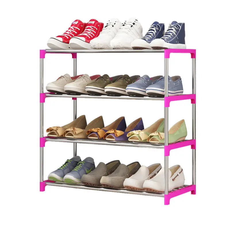 Multilayer Shoe Rack Easy to Install Iron Shelf Entryway Organizer Space Saver Waterproof Dustproof Cabinet | Мебель