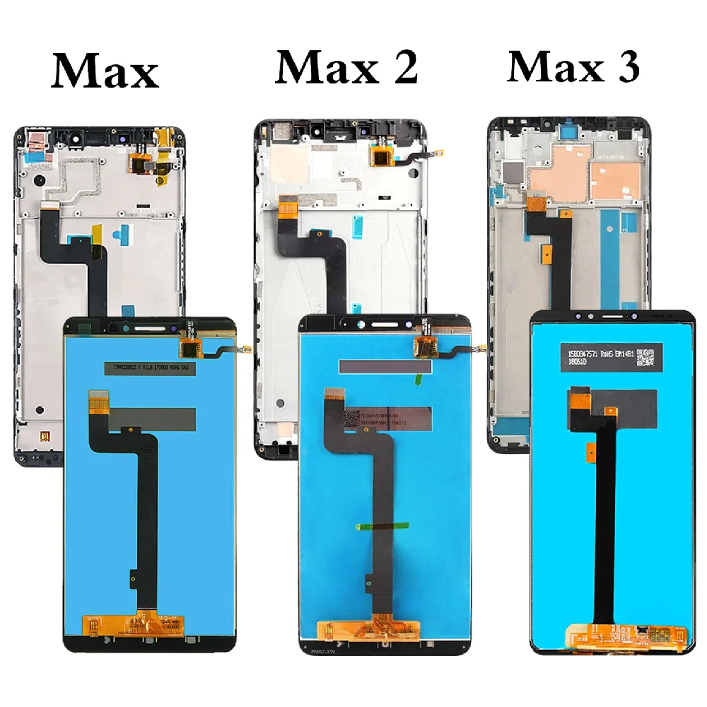 Оригинальный ЖК-дисплей для Xiaomi Mi Max 1 2 3 с сенсорным экраном и сборкой цифрового дигитайзера MAX1 MAX2 MAX3.