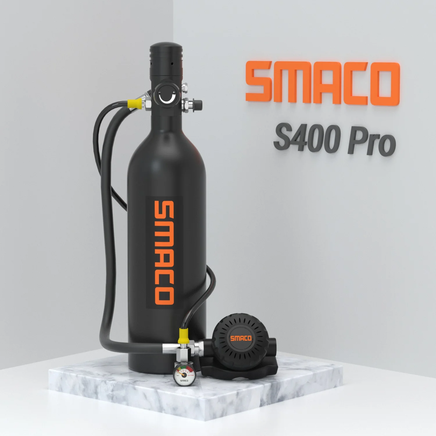 SMACO S400Pro 1 л мини оборудование для подводного плавания/резервуар кислородный бак