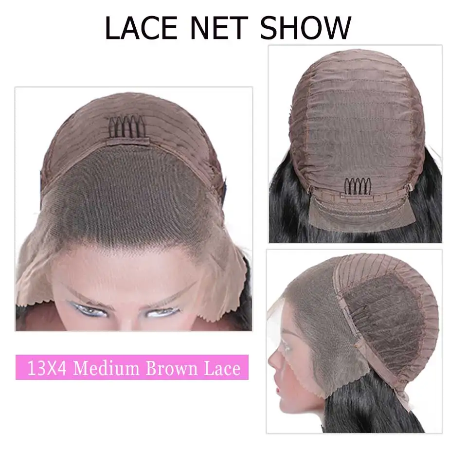 Sunber Hair180% Плотность фронта шнурка человеческих волос парики для черных женщин бразильский 13X4 прямой парик фронта шнурка remy волос