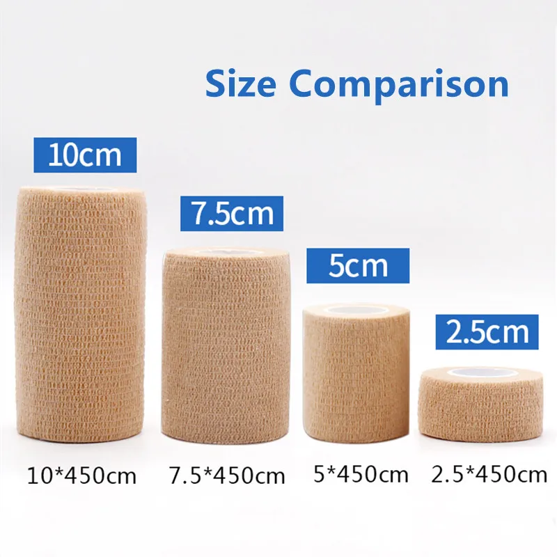 1 шт. 4 размера спортивная самоклеящаяся эластичная бандажная лента 5 м