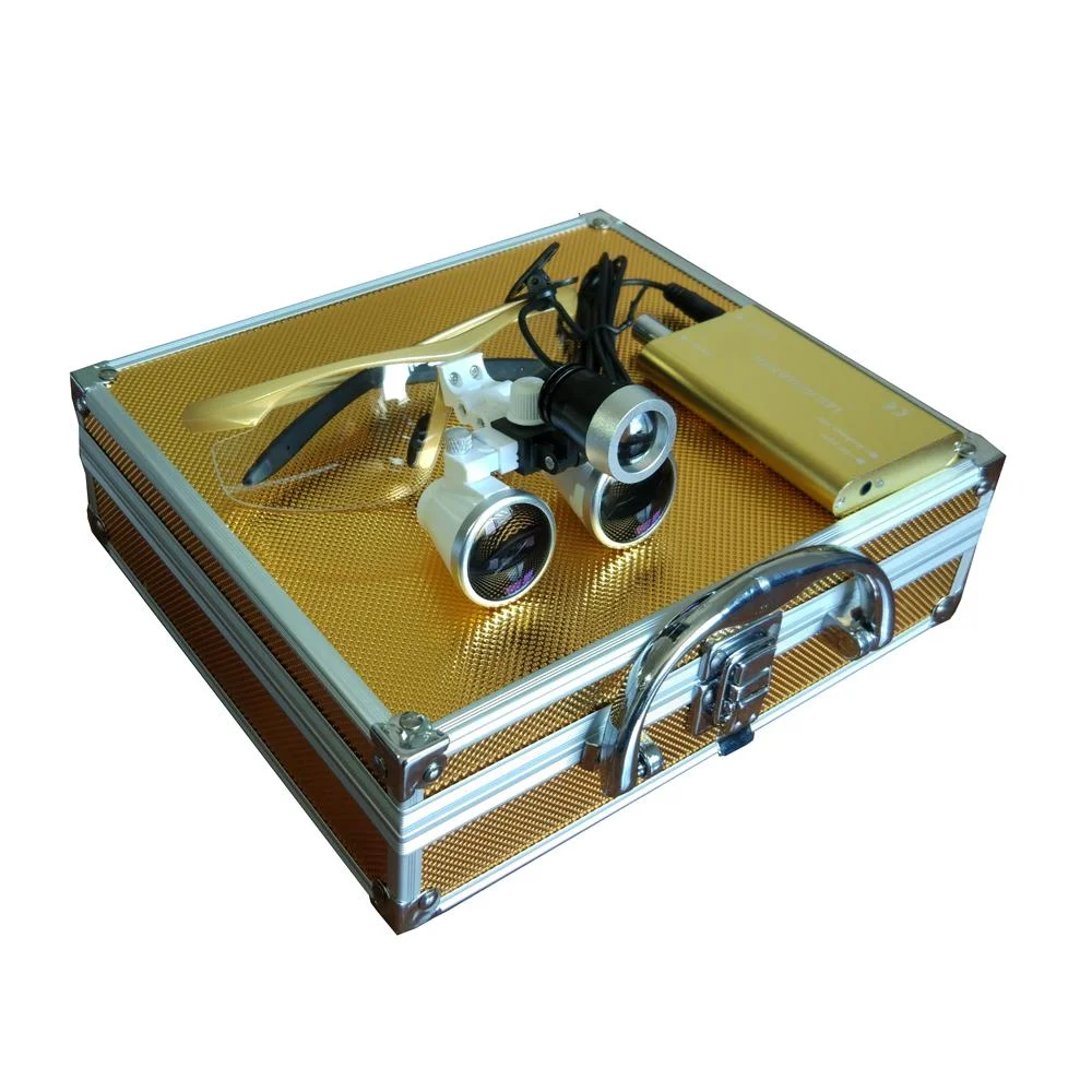 Медицинский налобный фонарь Wondcon светодиодный с лупой 3 5x регулируемый высокой