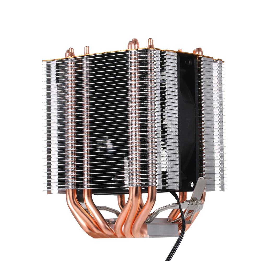 

Hydraulic CPU Cooler Heatpipe Fans Quiet Heatsink Radiator for Intel Core AMD Sempron Platform with Blue Light Fin Radiator