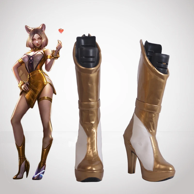 

Game LOL Cosplay Shoes KDA the Nine Tailed Fox Ahri Cosplay Shoes Boots Halloween Carnival Party Cosplay High Heels