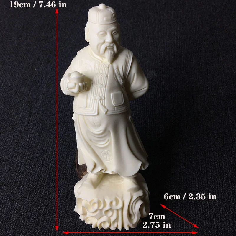 Китайская Ретро богатая манфигурка белая Современная Художественная Скульптура