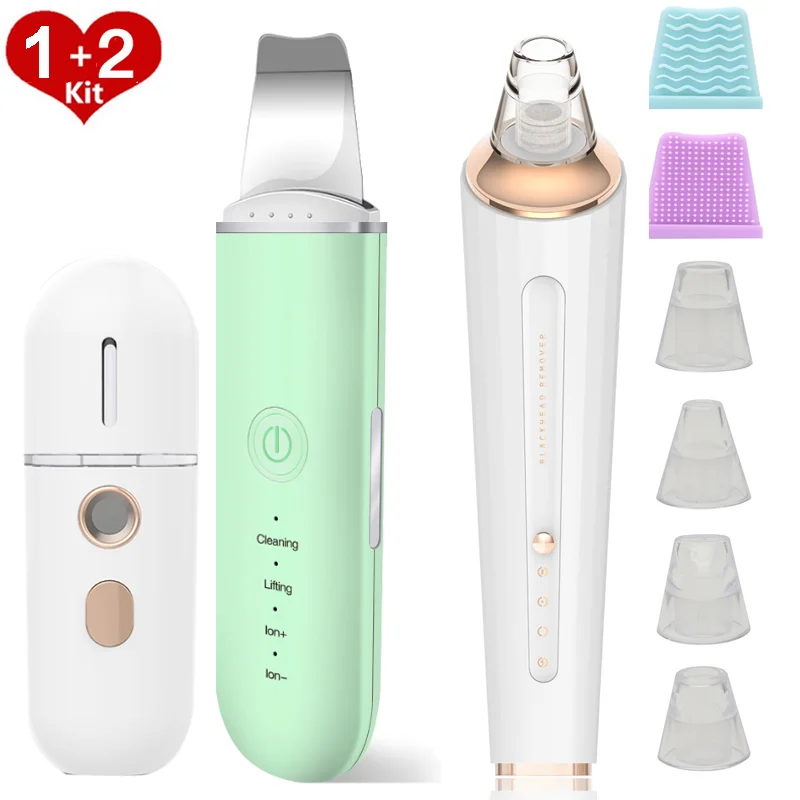 

RUBYONLY Skin Scrubber Blackhead Remover Vibration Face Spatula Facial Scrubber Shovel Clean Cavitation Peeling Facial Lifting