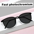 Солнцезащитные фотохромные очки для чтения с ульсветильник оправой TR90 для мужчин и женщин, очки для дальнозоркости с диоптриями 1-6,0