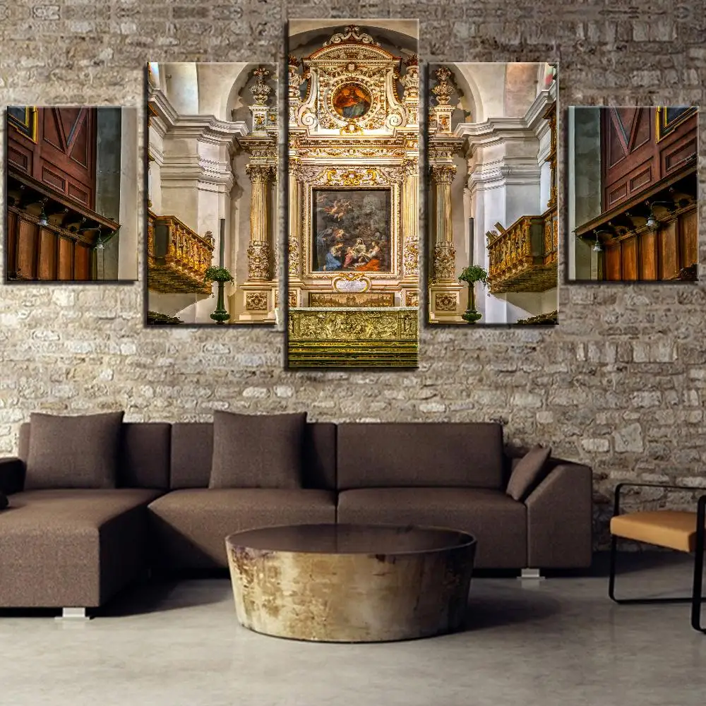 5 шт. церковная холщовая картина Иисуса религиозный постер Молящиеся картинки