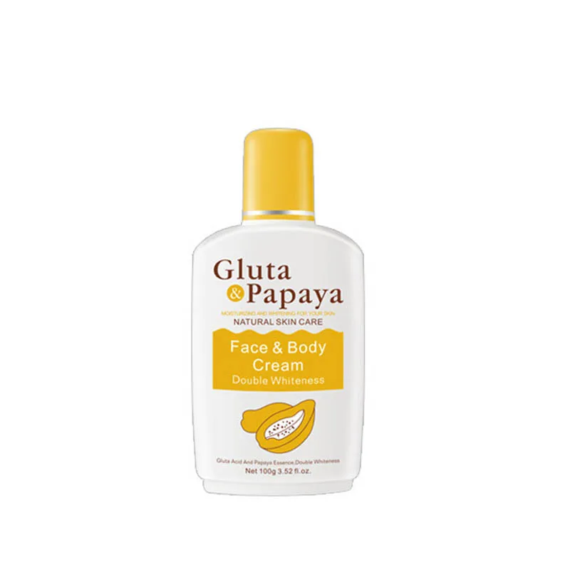

Gluta Papaya Bleaching Face Body Cream Skin Improve Roughness Whitening Moisturizing Body Lotion skin lightening cream100g