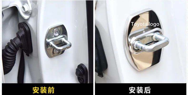 Застежка дверного замка из нержавеющей стали защитный чехол для Toyota Land Cruiser 200 Prado