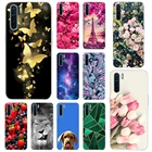Для OPPO A91 чехол OPPO F15 Мягкий Силиконовый ТПУ чехол с цветочным принтом бабочки задняя крышка для OPPO A91 A 91 OPPOF15 F 15 чехол для телефона s