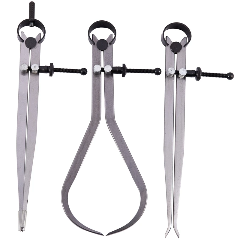 

New-Spring Inside Outside Divider Caliper Set 8-Inch Machinist Tools 3-Pack