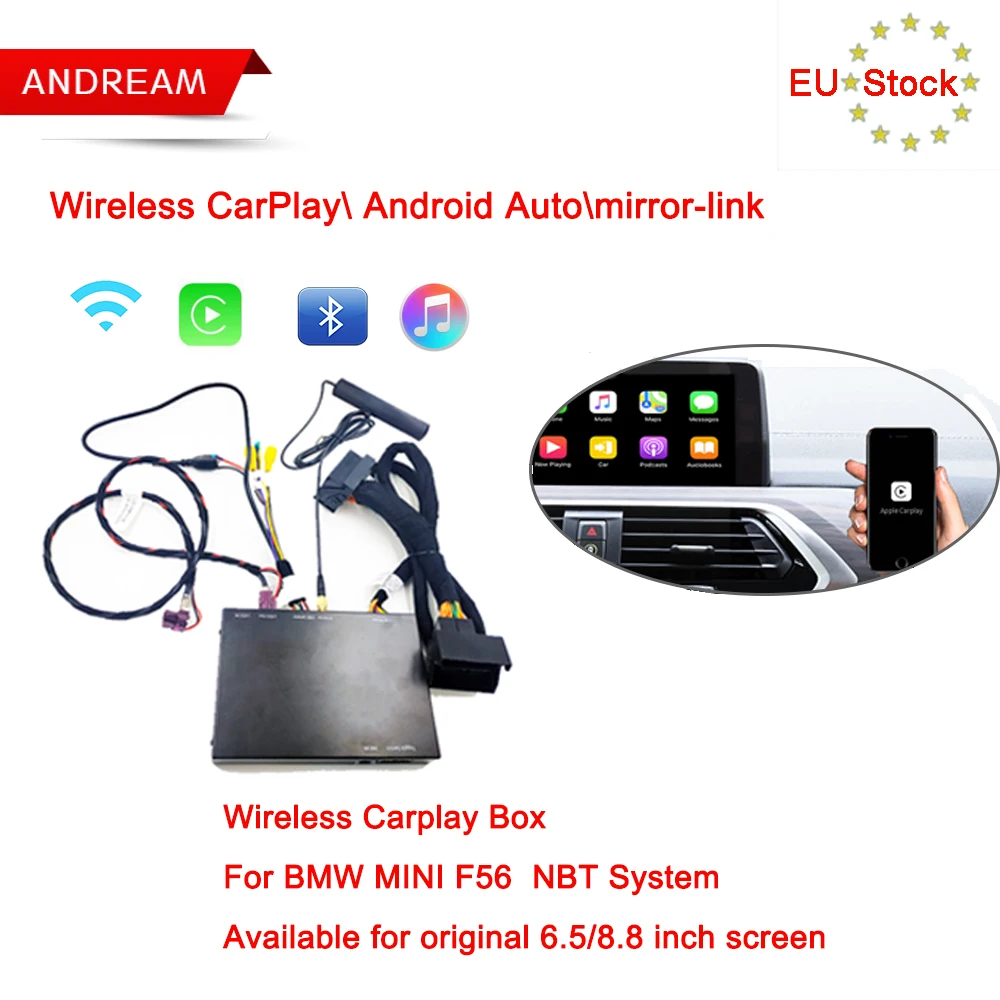 Andream Android Авто Carplay модуль для BMW NBT система MINI F56 оригинальный 6 5/8 8 дюймов экран