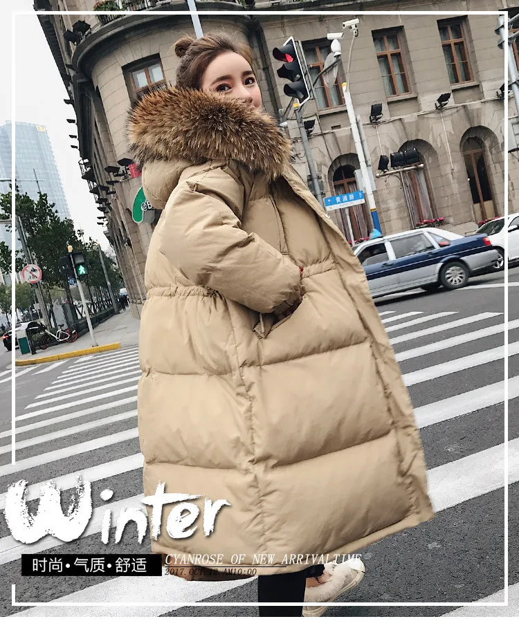 Большие товары для фотосессии, зима, стиль, корейский стиль, женская одежда, толстый большой меховой воротник, приталенная одежда с хлопковой подкладкой