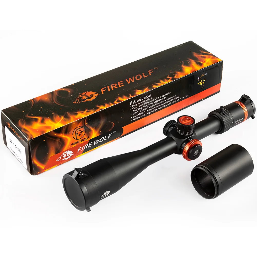 Охотничий оптический прицел FIRE WOLF QZ 6-24X50 FFP снайперский тактические аксессуары