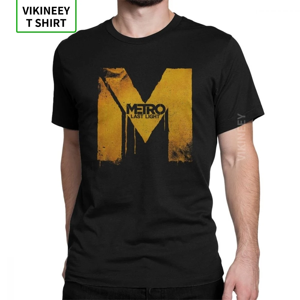 Футболки Metro LL Logo Exodus с газовой маской Мужская футболка токсичными играми