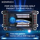 Автомагнитола 2 Din для VW Passat b6, Skoda Octavia 2, 3, Superb Seat Leon 2, T5, Amarok, Volkswagen, Авторадио Golf 5, 6, мультимедийная навигация