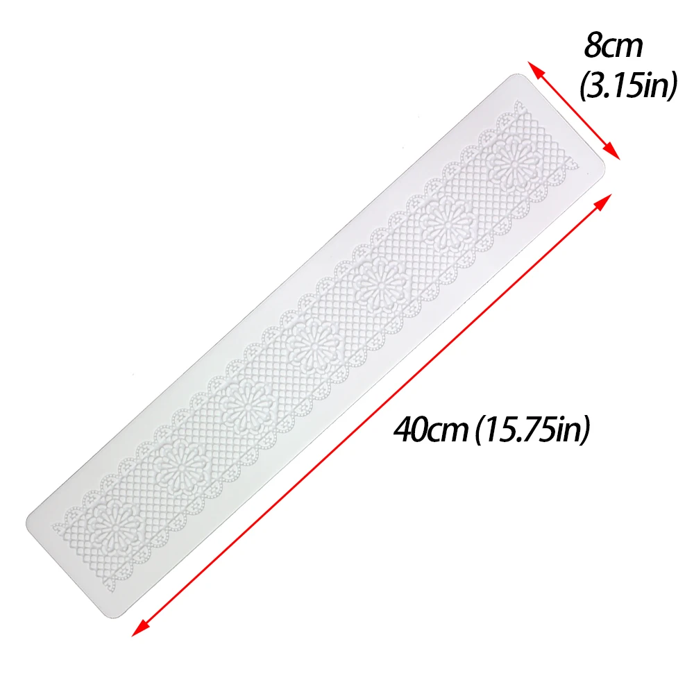 11 Style Silicone Mold Lace Mat Fondant Cake Decorating Tools Biscuits Cupcake Sugar Wedding Baking | Дом и сад