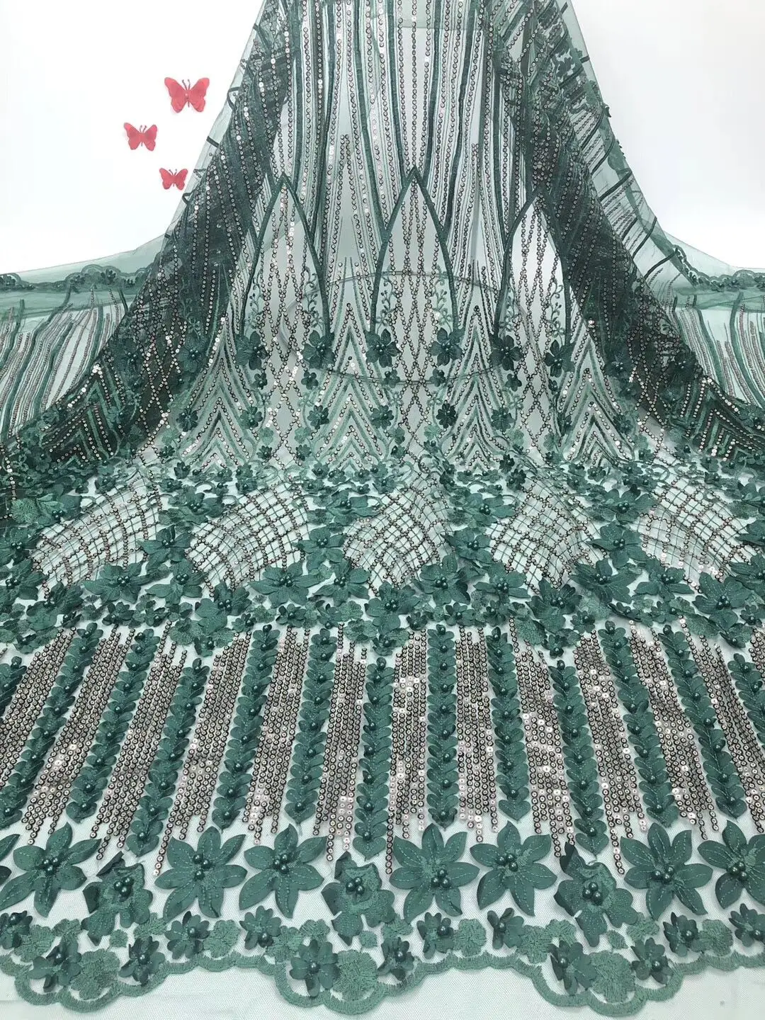 

Горячая Распродажа африканская кружевная ткань с бисером 2018, кружевная ткань для свадебного платья, нигерийская кружевная ткань для невест...