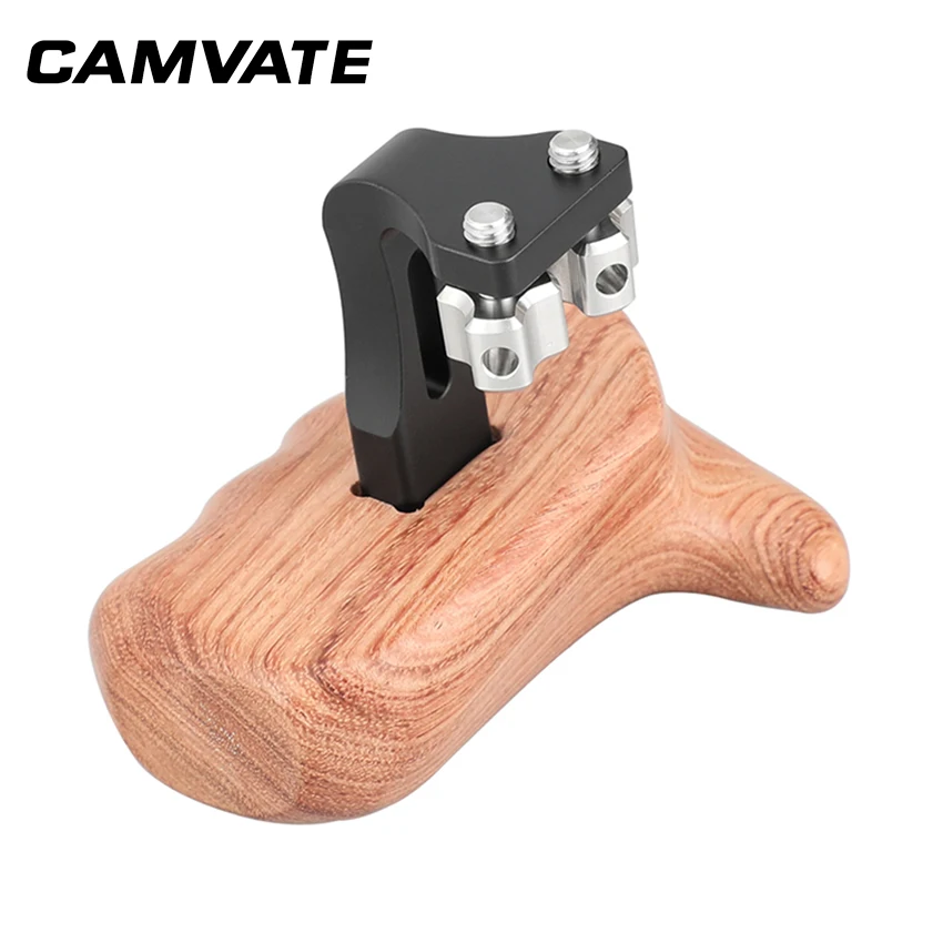 CAMVATE деревянная рукоятка с перевернутым 1/4 &quotрезьбовым соединением для камеры DSLR