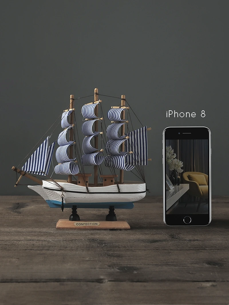 Гладкий парусник украшение гостиная дом офис маленького шкафа | Обустройство