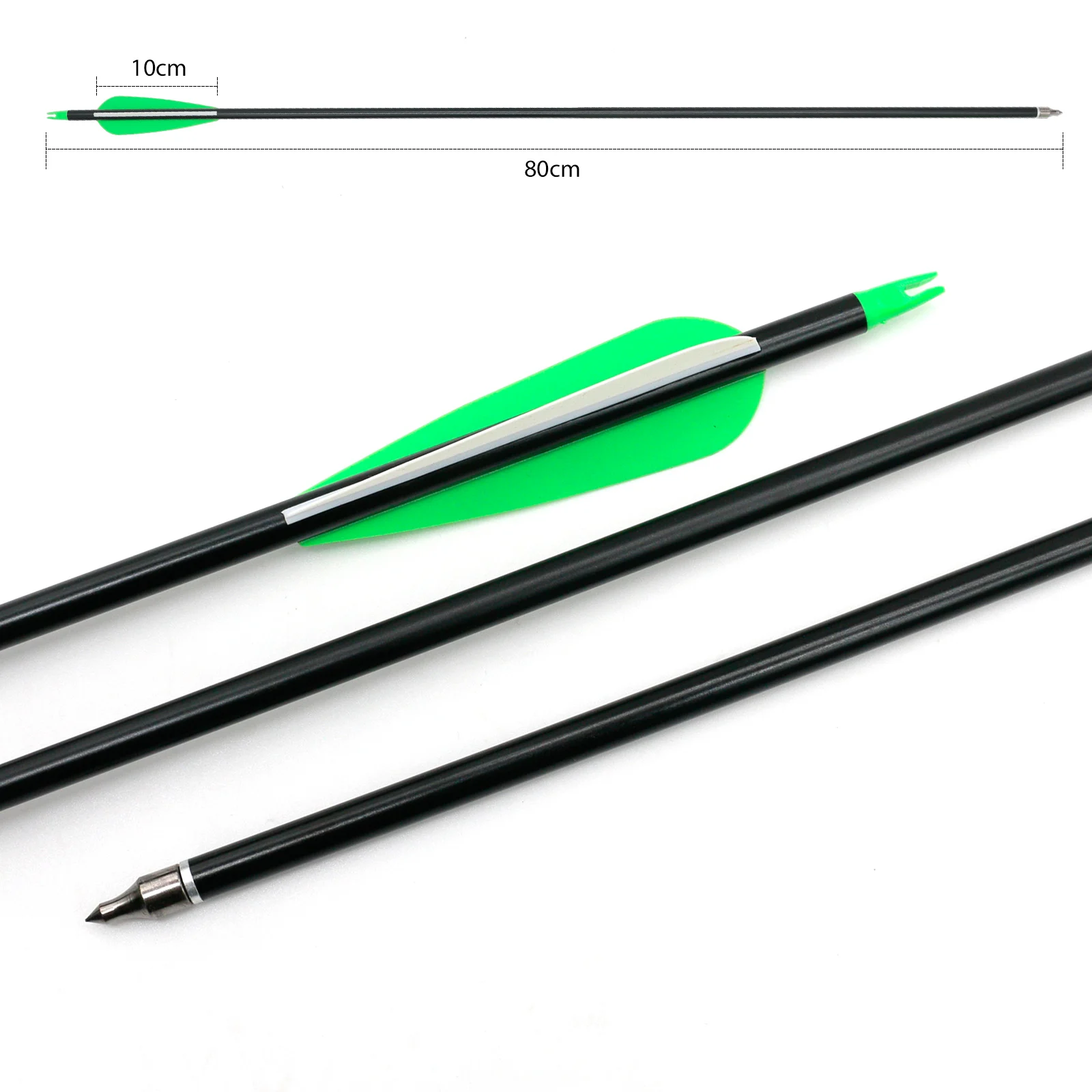 

Aluminum Arrow Spine 300 30Inch Changable Arrowhead for Compound Bow Archery Hunting