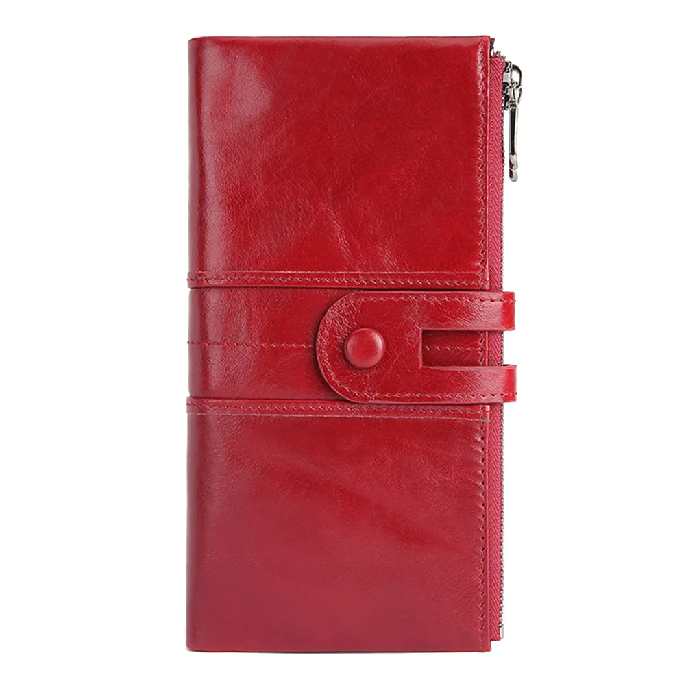 

Hot Selling Women Wallet Purse Long Design Zipper RFID Blocking Fashion Cash Credit Card Holder