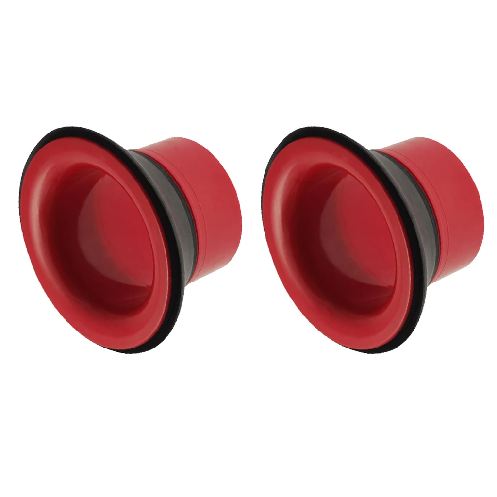 

2 Pack of Bass Kick Drum Bass Enhancer Port Insert Bass Enhancement Red