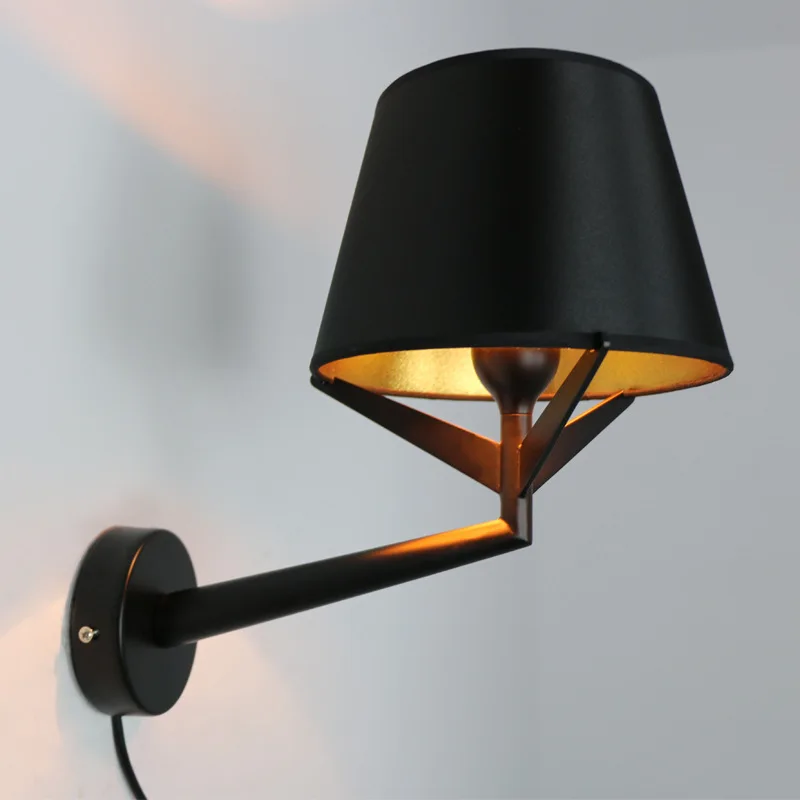 

Modern Wall Lamp Trigeminal Vertical Cone Iron wall sconces Art Decor Wall Light Fixture Living room Luminaria home lighting