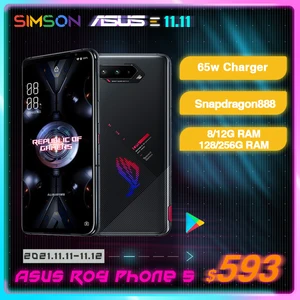 NEW ROG Phone 5 Snapdragon888 8/12/16G RAM 128/256G ROM 144Hz Samsung
AMOLED Screen 6.78" 6000mAh Large Battery 5G Gaming Phone