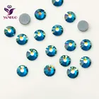 Стразы с плоской задней поверхностью YANRUO 2058HF, с синим цирконом, стразы горячей фиксации