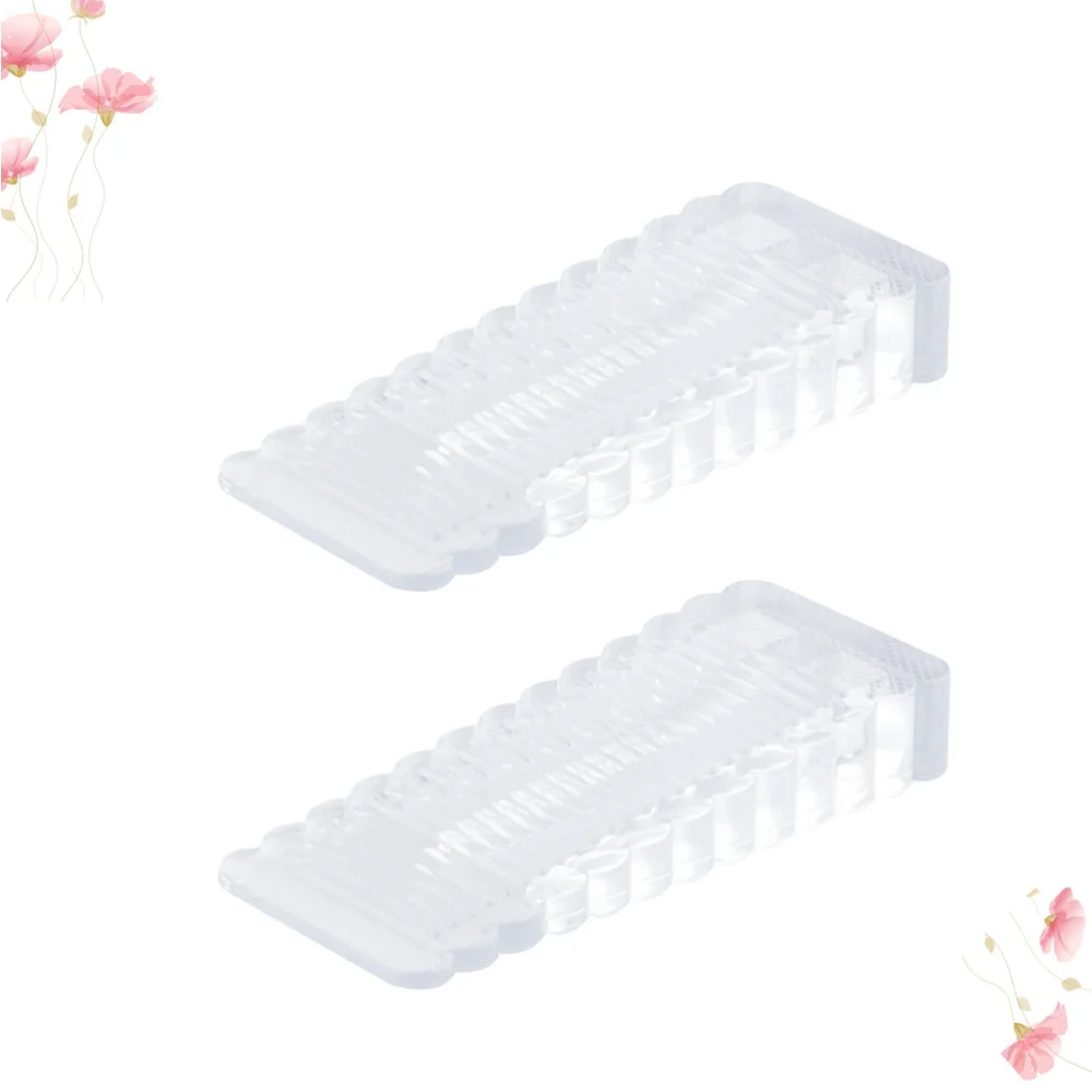 

3pcs Transparent Door Stopper Child Safety Door Plug Non Scratching Door Stop Wedge for Home Living Room