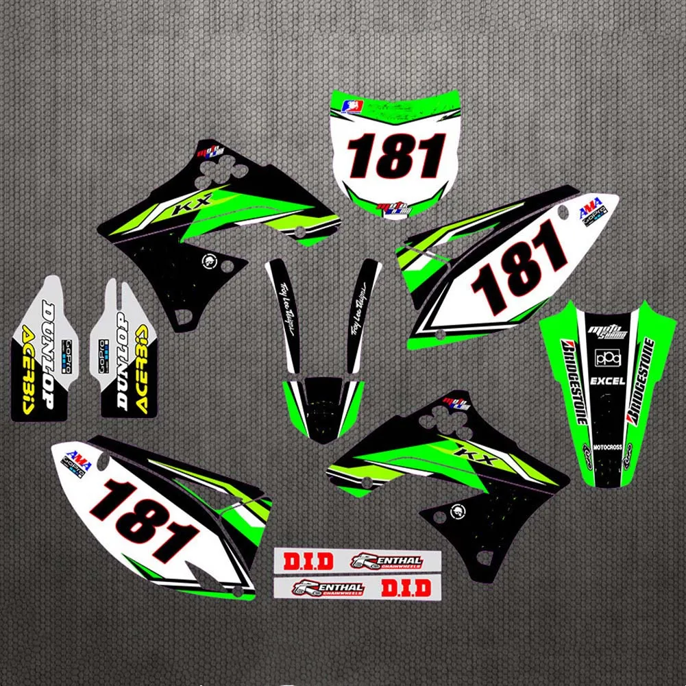 Индивидуальные графические фоны наклейки для Kawasaki KX250F KXF250 2009 2010 2011 2012 KX450F KX 450 KXF450