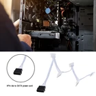 Кабель питания для жестких дисков Molex 4-контактный штекер на 5 SATA 15-контактный гнездовой Кабель питания Шнур 2 фута для жестких дисков