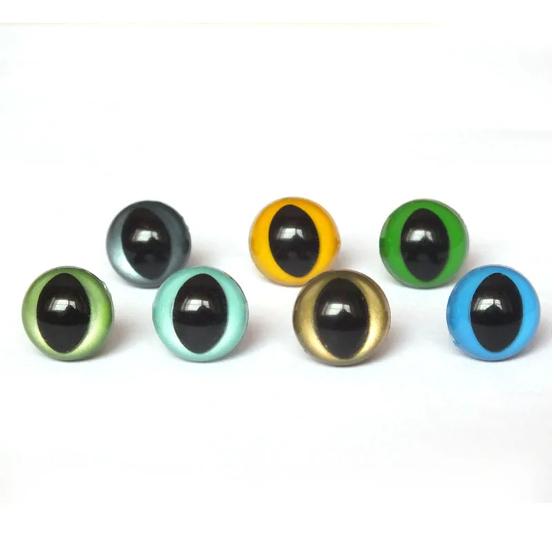 

12mm Safety Eyes/Plastic Cat Doll eyes With Washer Handmade Accessories For Bear Doll Animal Puppet Making