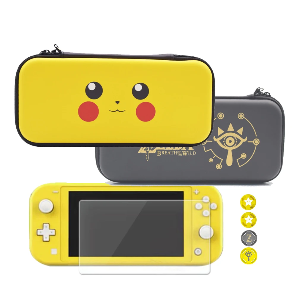 Портативный жесткий чехол-сумка для kingd Switch Lite+ защита экрана HD+ крышка джойстика для nintendo Switch Lite аксессуары