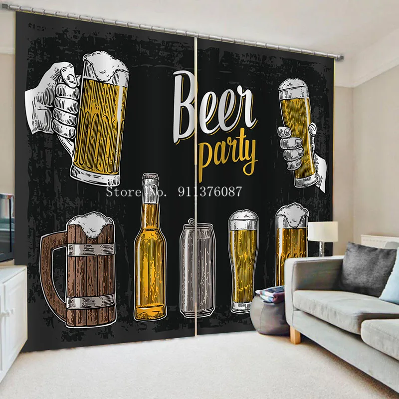 Хит продаж винные занавески винный шкафчик бутылка и искусство винограда на