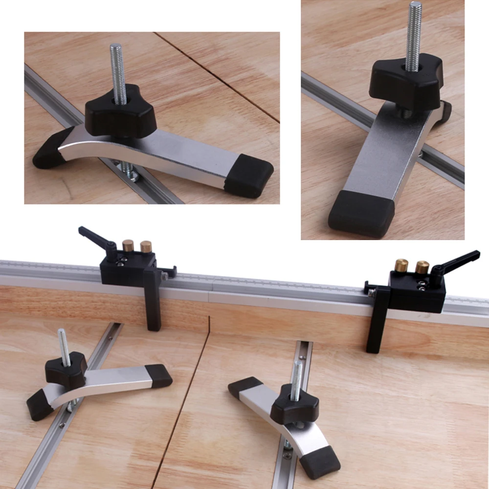 Металлический серебристый Т образный слот слайдер торцовочный инструмент треки