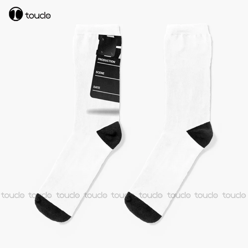 

Хлопушка для фильмов. Носки, женские футбольные носки, подарок на День Благодарения, Рождество, Новый Год, унисекс, подростковые Молодежные ...