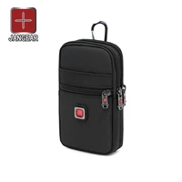 jangear mens mobile phone pockets small shoulder bag 6 inch 7 inch mobile phone bag multi function wear belt vertical backpack
