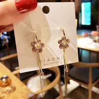 new korean heart statement drop earrings 2020 for women fashion vintage geometric acrylic dangle hanging earring jewelry